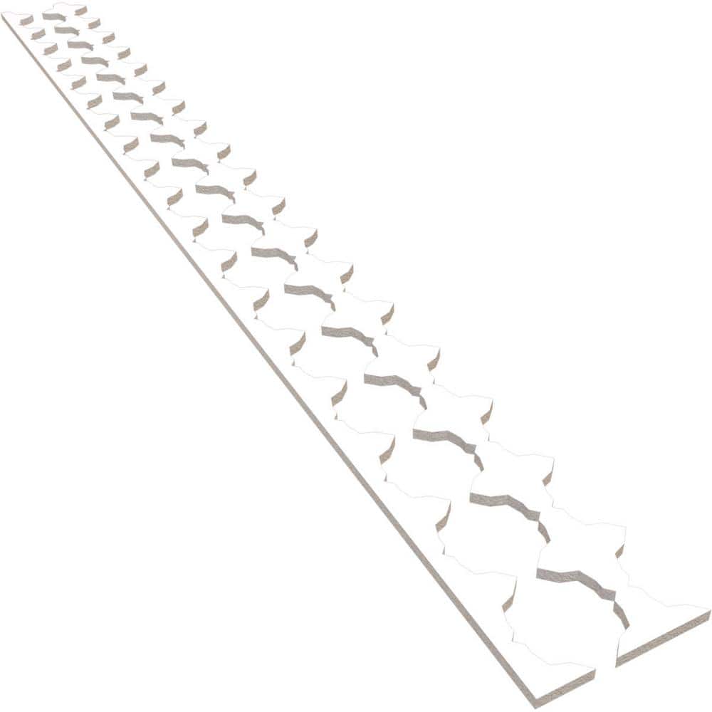 Pandora 94 in. H x 0.625 in. W Slatwall Panels in PVC 17-Pack