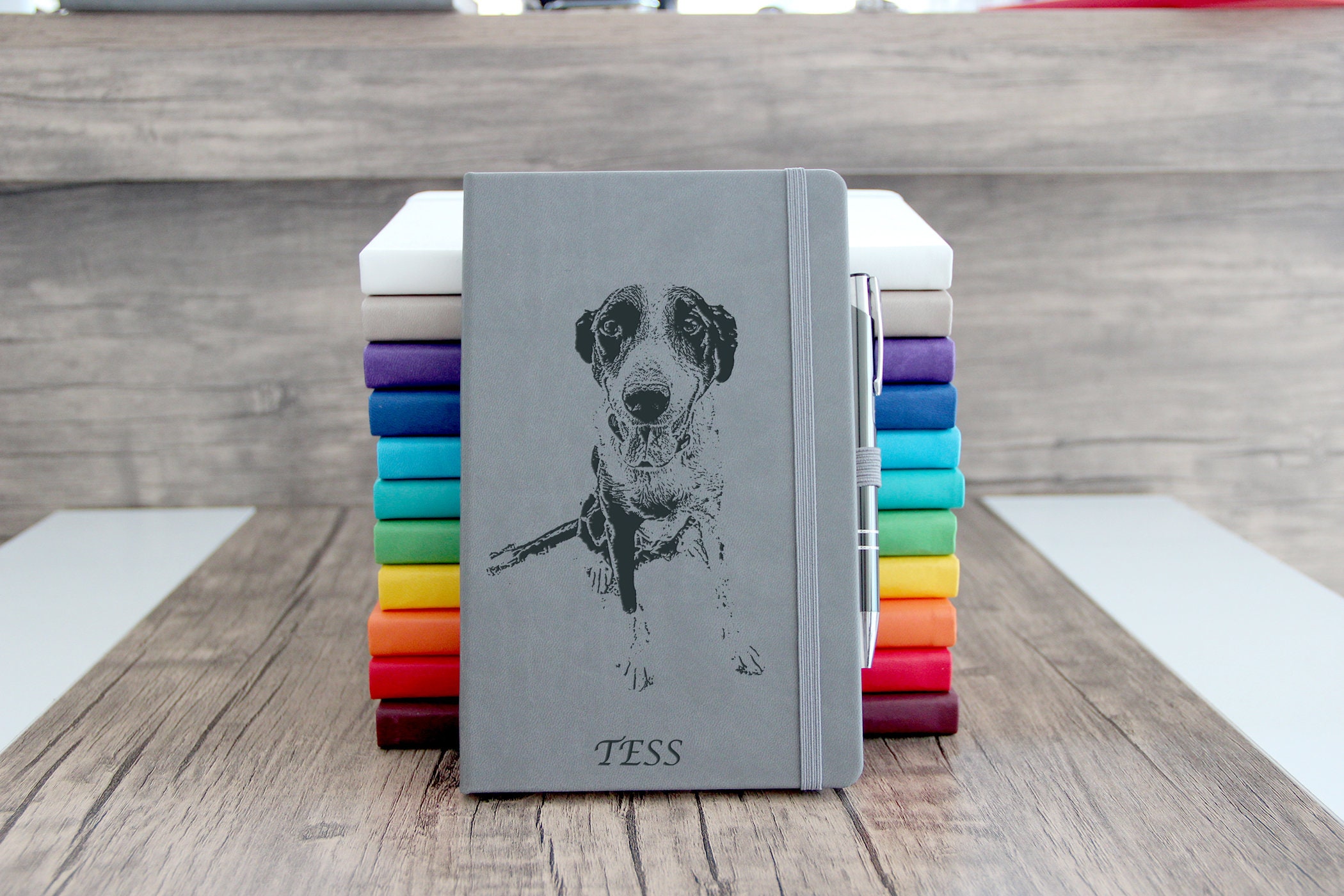 Personalized Journal Engraving From Your Image Or Sketch Best Gift For Sister, Brother, Daughter, Friends, Mom, Dad