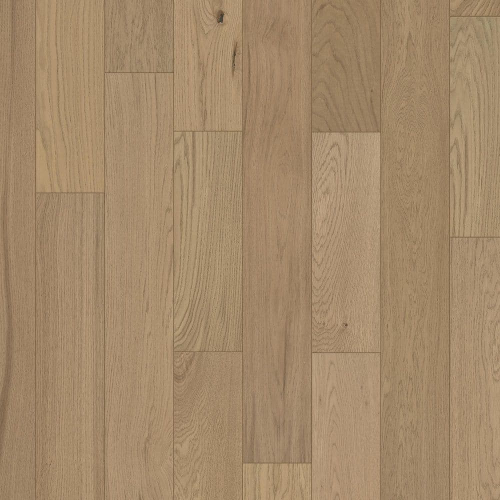 Purvis Euro Oak 1/2 in. T x 7.5 in. W Tongue and Groove Wire Brushed Engineered Hardwood Flooring (31.09 sqft/case)