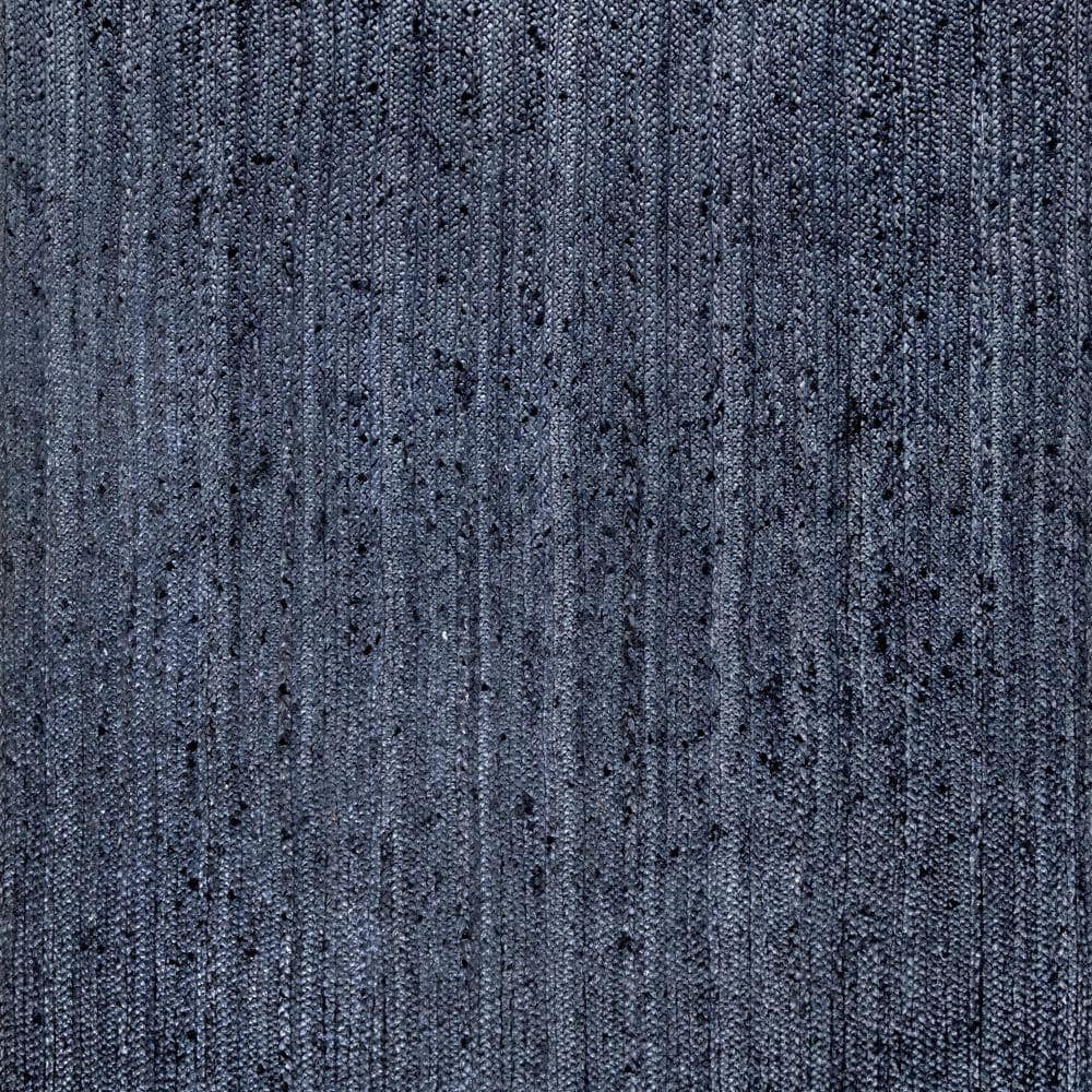 Rigo Chunky Loop Jute Navy 6 ft. Square Rug