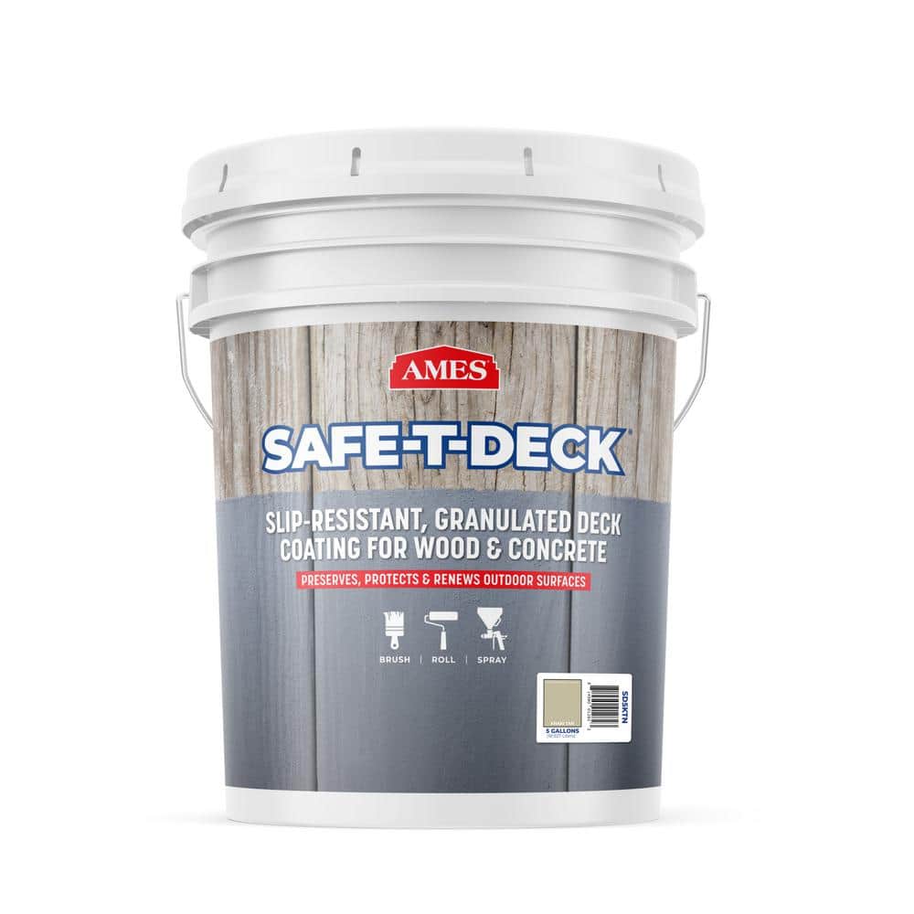 Safe-T-Deck 5 gal. Khaki Tan Slip Resistant Waterproof Deck Coating