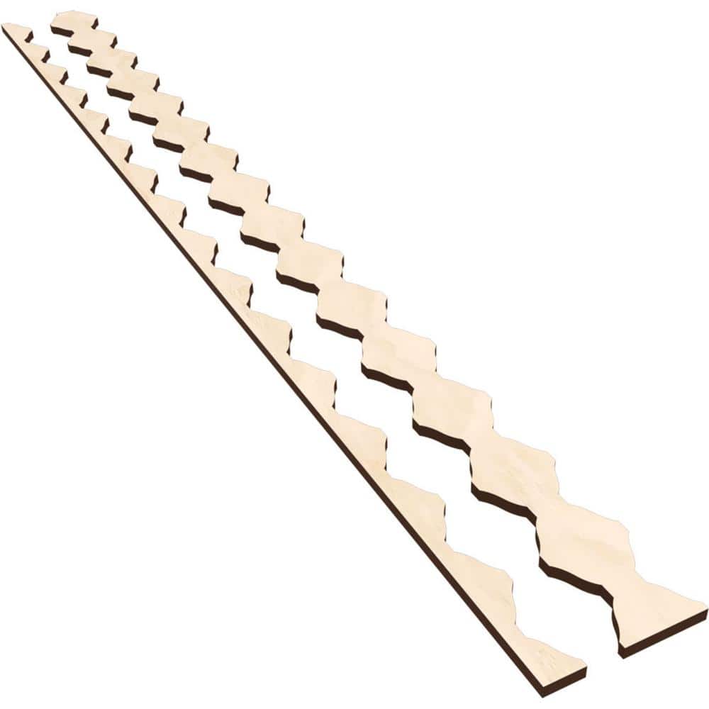 Sheyenne 47 in. H x 0.375 in. W Slatwall Panels in Birch 28-Pack