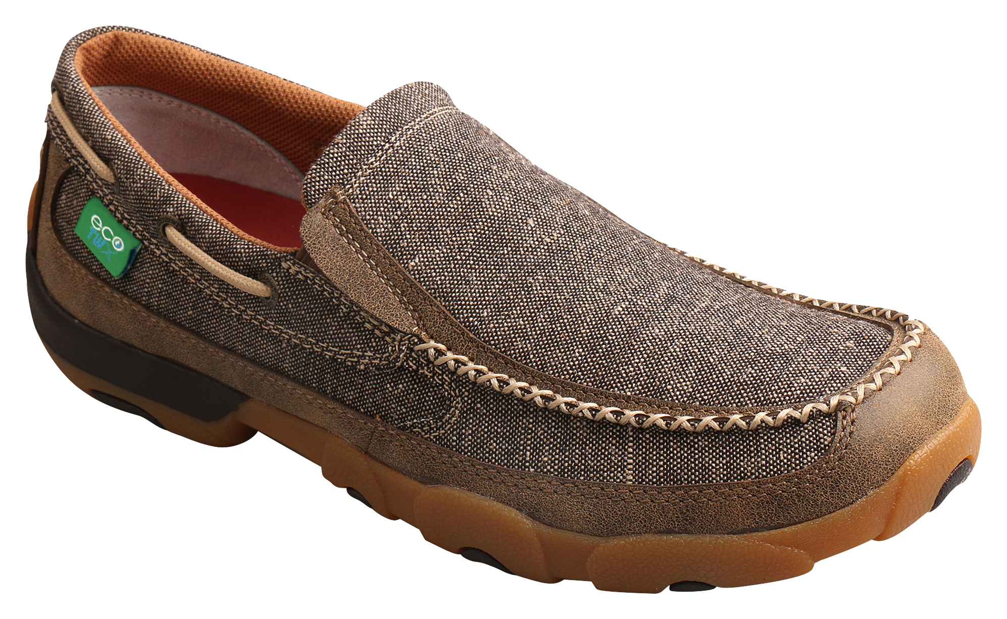 Twisted X Slip-on Driving Mocs for Men - Dust - 8M