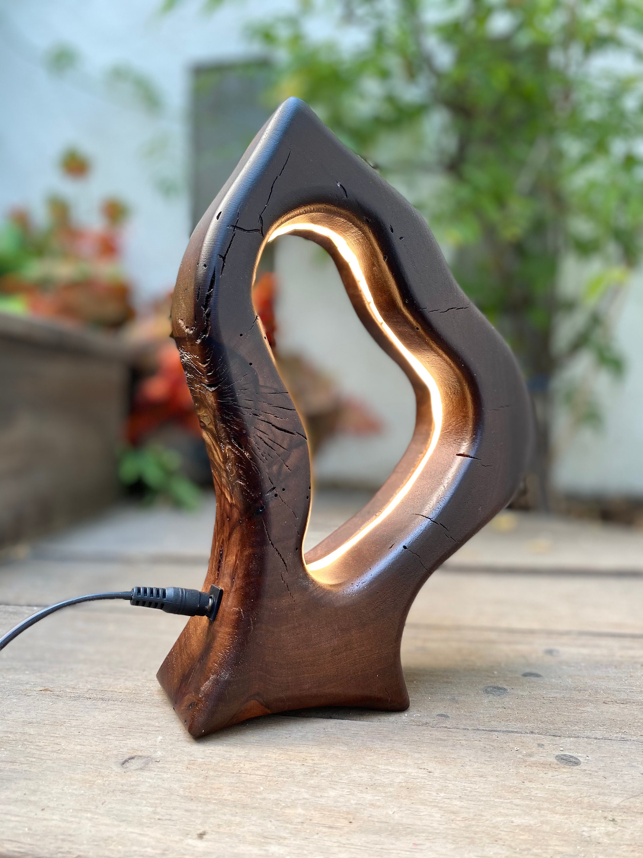 Tzouhalem Wooden - Ambience Lamp Home Decor Handmade Furniture Mothers Day Gift For Her- Minimalist- Father's Him
