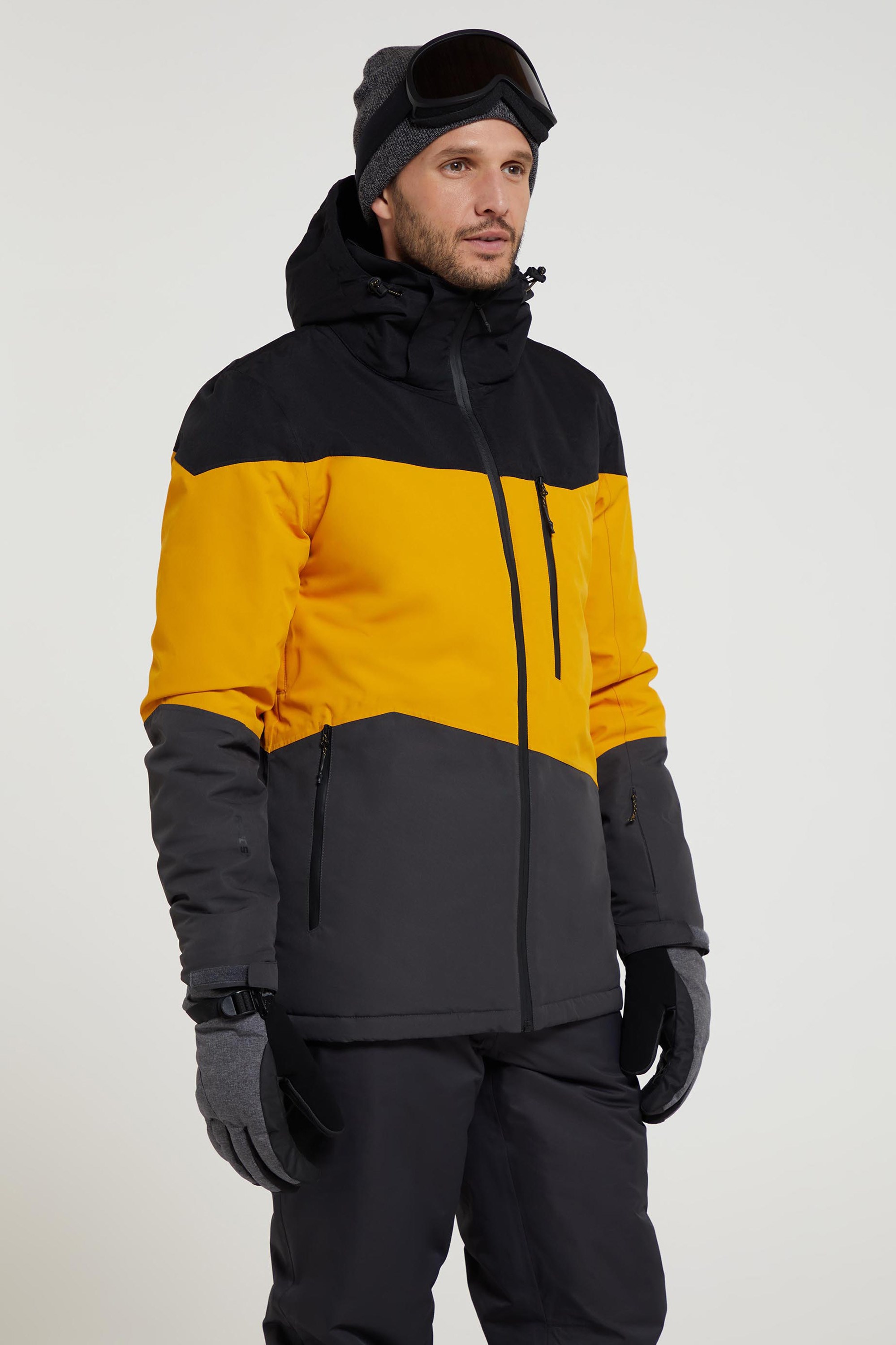 Wipeout Mens Waterproof Ski Jacket - Yellow