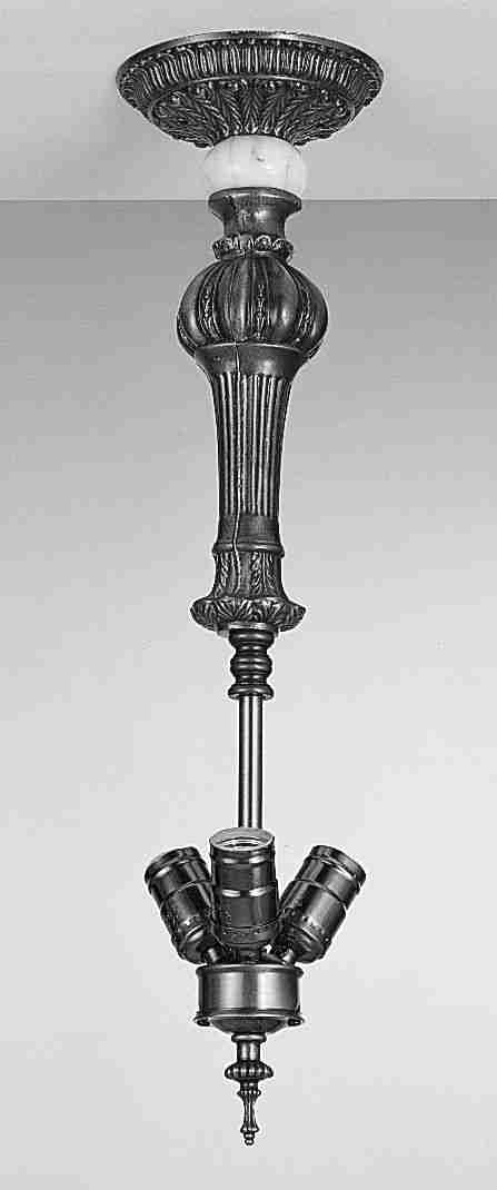 14809 21.5 Inch Bulb Column/Onyx/Column 3 Lt Flush