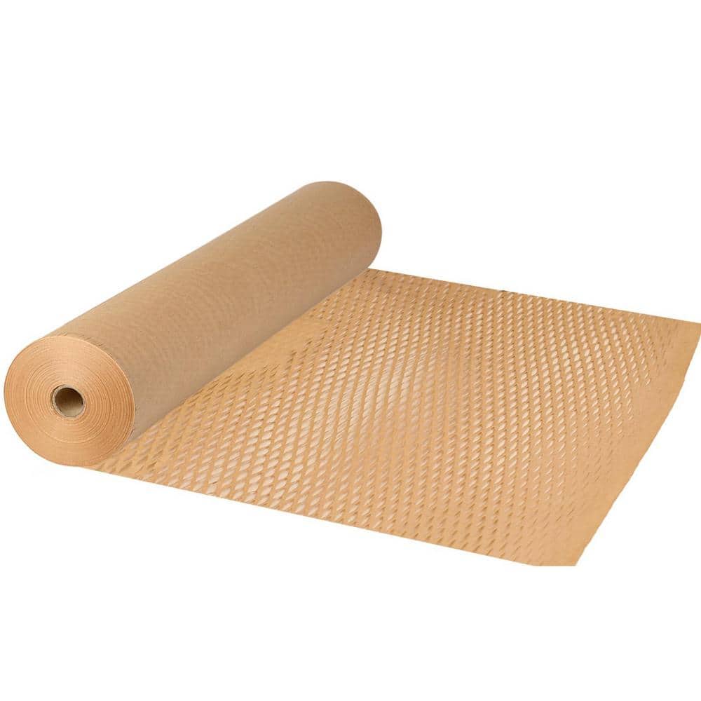 15" x 135' Honeycomb Packaging Paper, Recyclable Moving Supplies Bubble Cushion Wrap Paper for Protecting Fragile Item