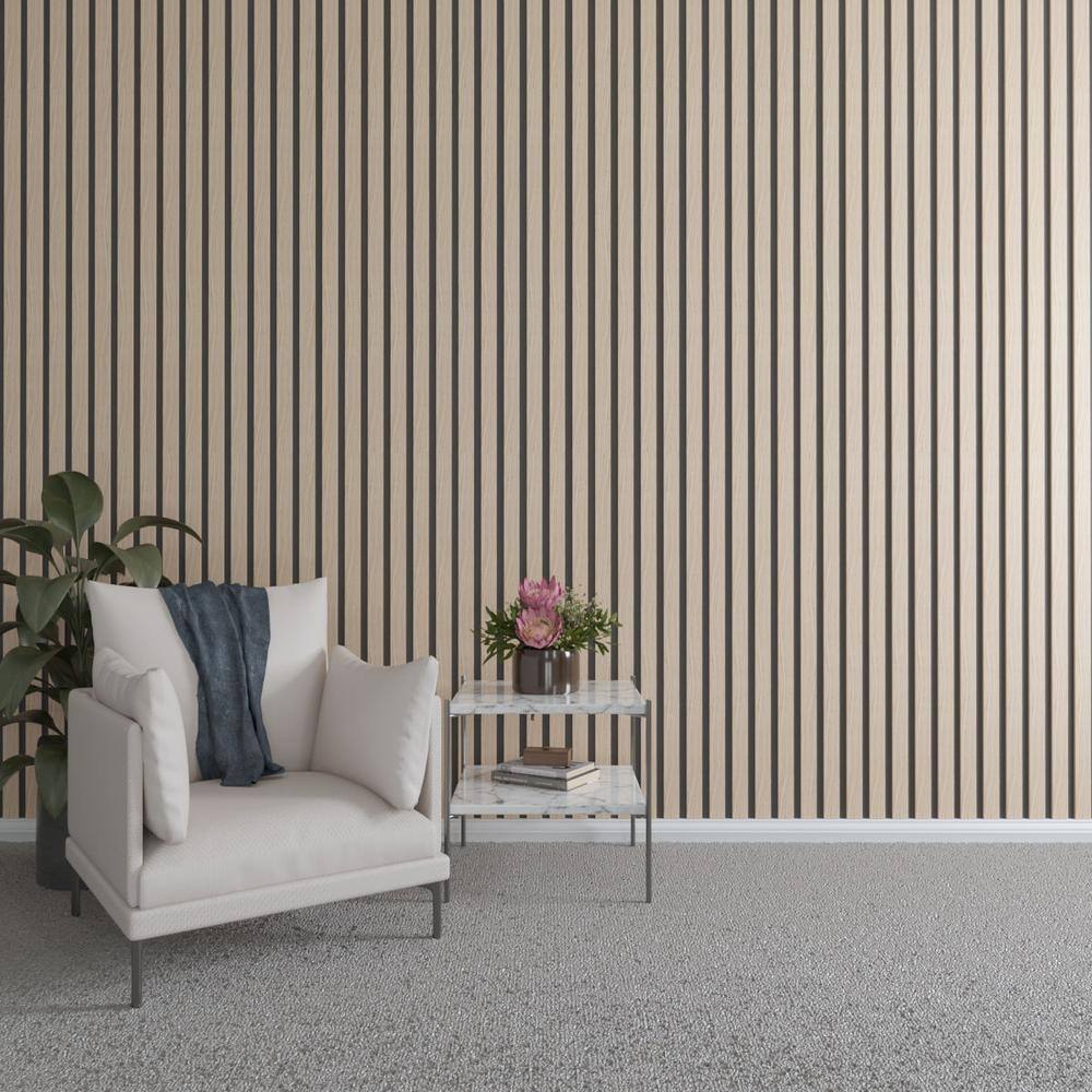 47 in. H x 2 in. W Slatwall Panels in Red Oak 22-Pack