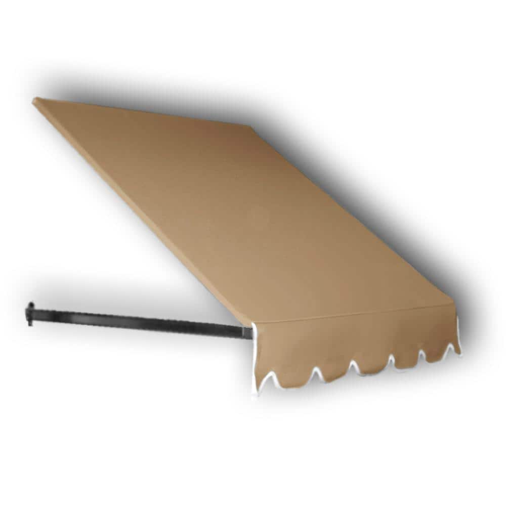 6.38 ft. Wide Dallas Retro Window/Entry Fixed Awning (24 in. H x 36 in. D) Tan