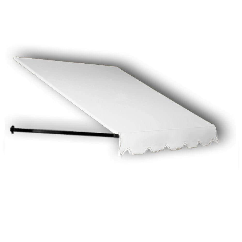 8.38 ft. Wide Dallas Retro Window/Entry Fixed Awning (18 in. H x 36 in. D) White