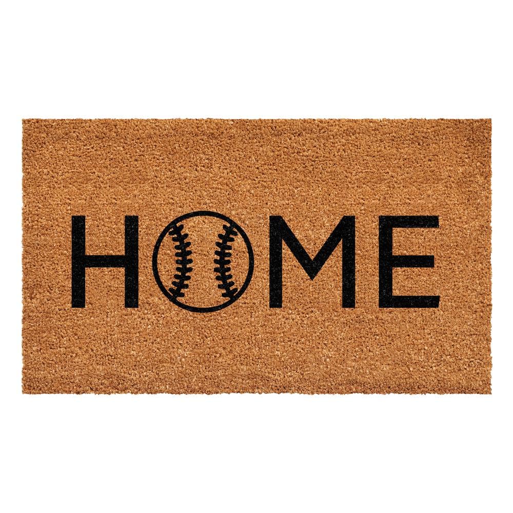 Baseball Home Doormat, 17" x 29"