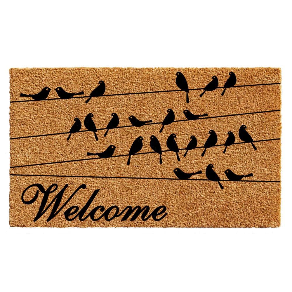 Black Bird Welcome Doormat 30" x 48"