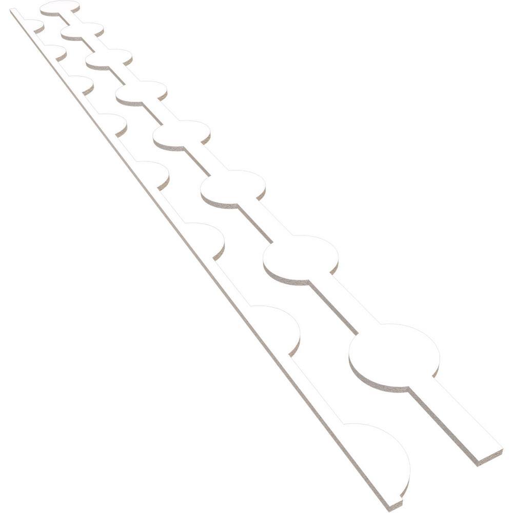 Bridgeport 94 in. H x 0.5 in. W Slatwall Panels in PVC 12-Pack
