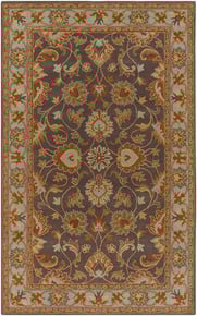 CAE1005-69OV Charcoal Caesar Collection Rug - 6 x 9 Ft Oval