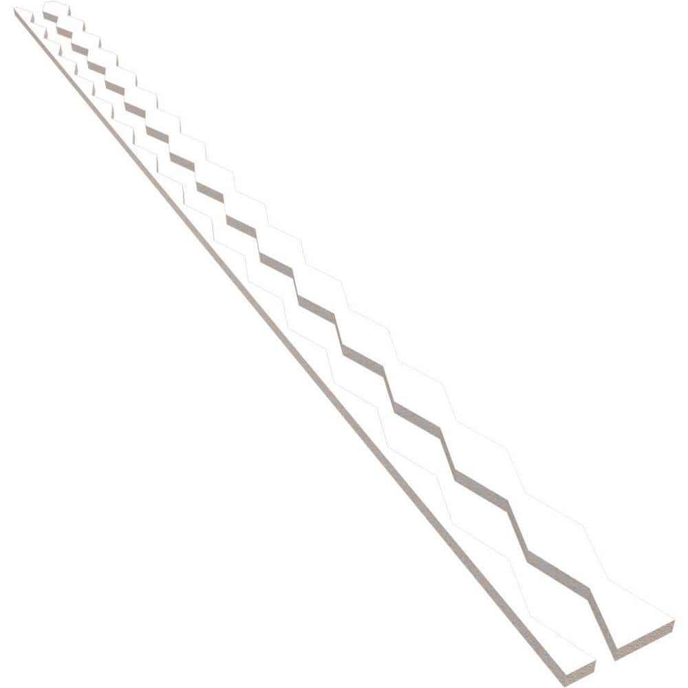 Cimarron 94 in. H x 0.75 in. W Slatwall Panels in PVC 24-Pack