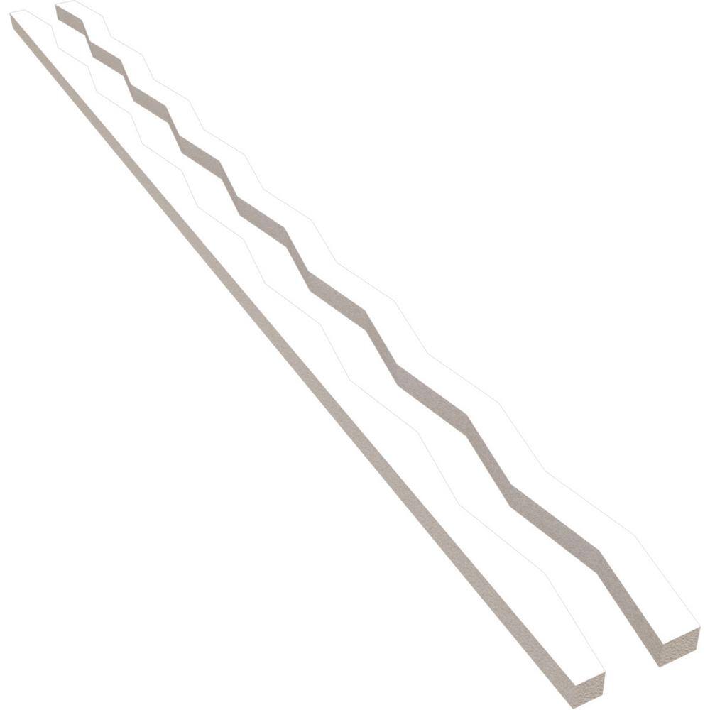 Eastport 47 in. H x 0.75 in. W Slatwall Panels in PVC 44-Pack