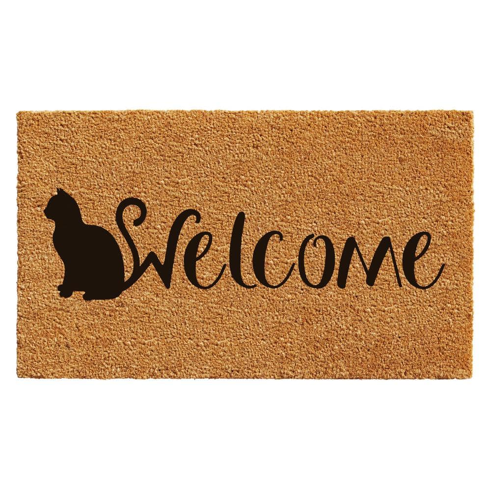 Feline Welcome Doormat, 24" x 36"