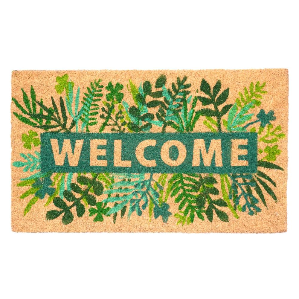 Greenery Welcome 24"x36"