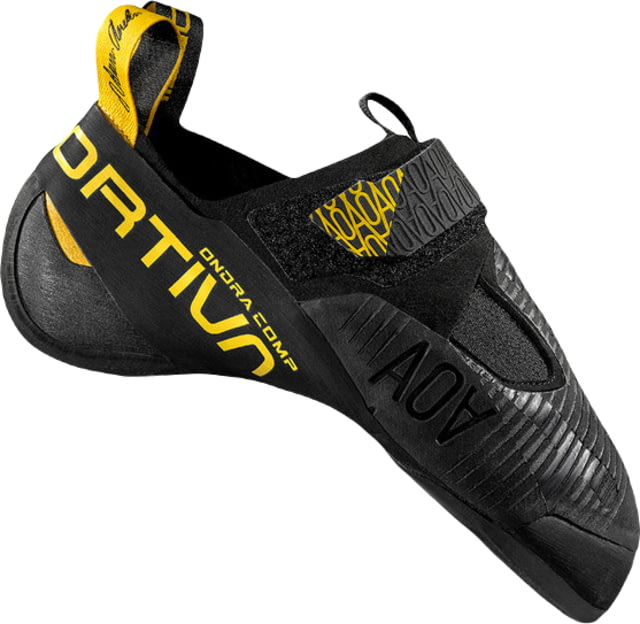 La Sportiva Ondra Comp Climbing Shoes - Men's Black/Yellow 43.5