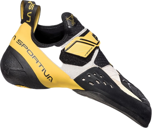 La Sportiva Solution Climbing Shoes - Men's White/Yellow 44.5