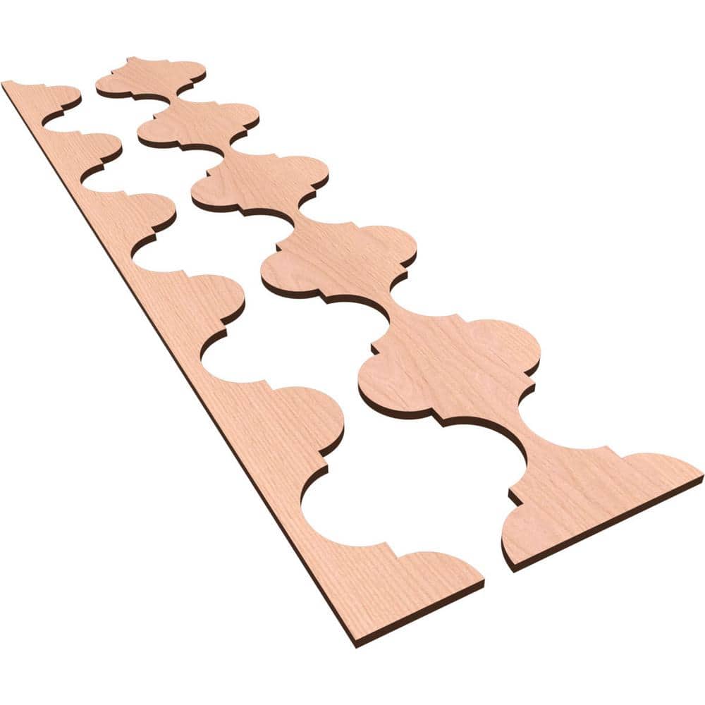 Marrakesh 47 in. H x 0.375 in. W Slatwall Panels in Alder 12-Pack