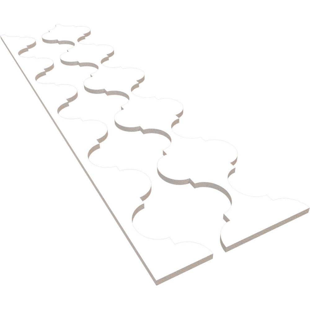 Marrakesh 47 in. H x 0.5 in. W Slatwall Panels in PVC 12-Pack