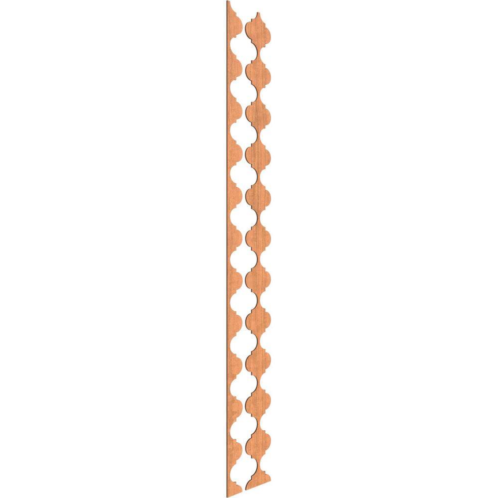 Marrakesh 94 in. H x 0.25 in. W Slatwall Panels in Cherry 12-Pack