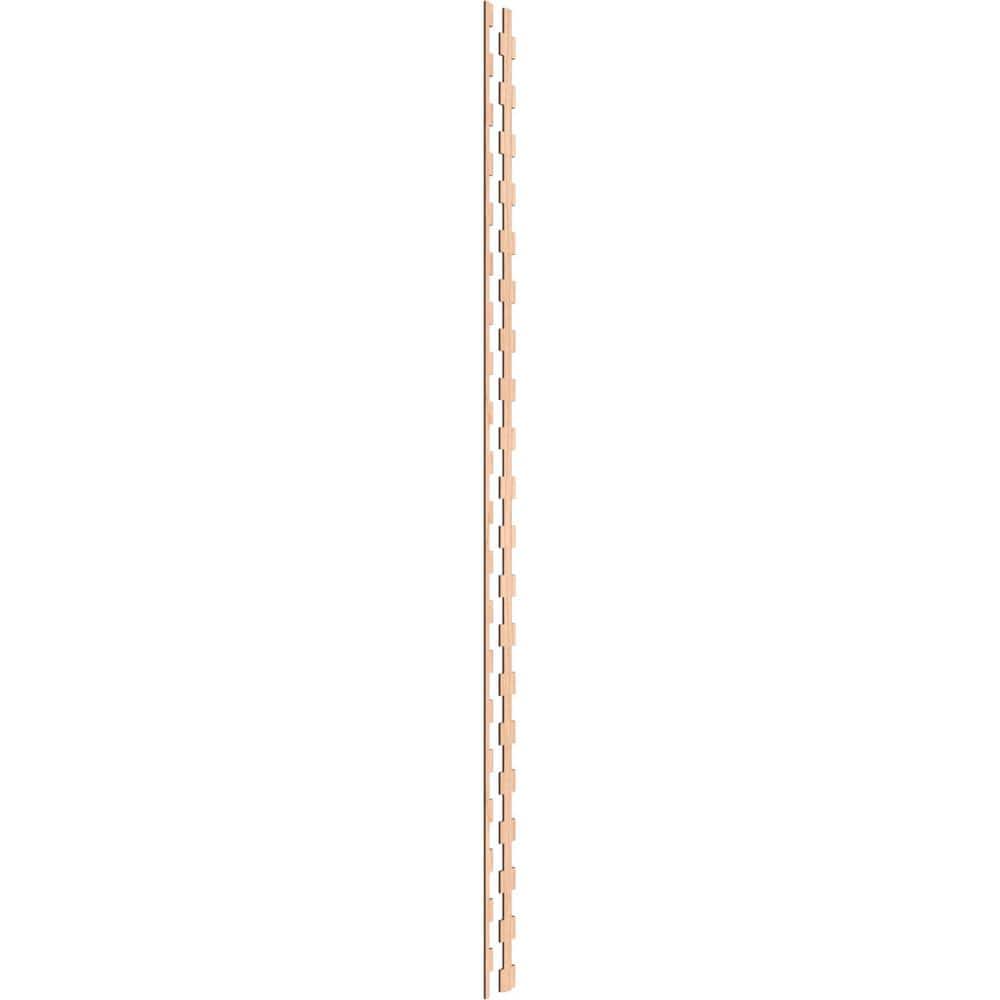 Midland 94 in. H x 0.25 in. W Slatwall Panels in Hickory 30-Pack