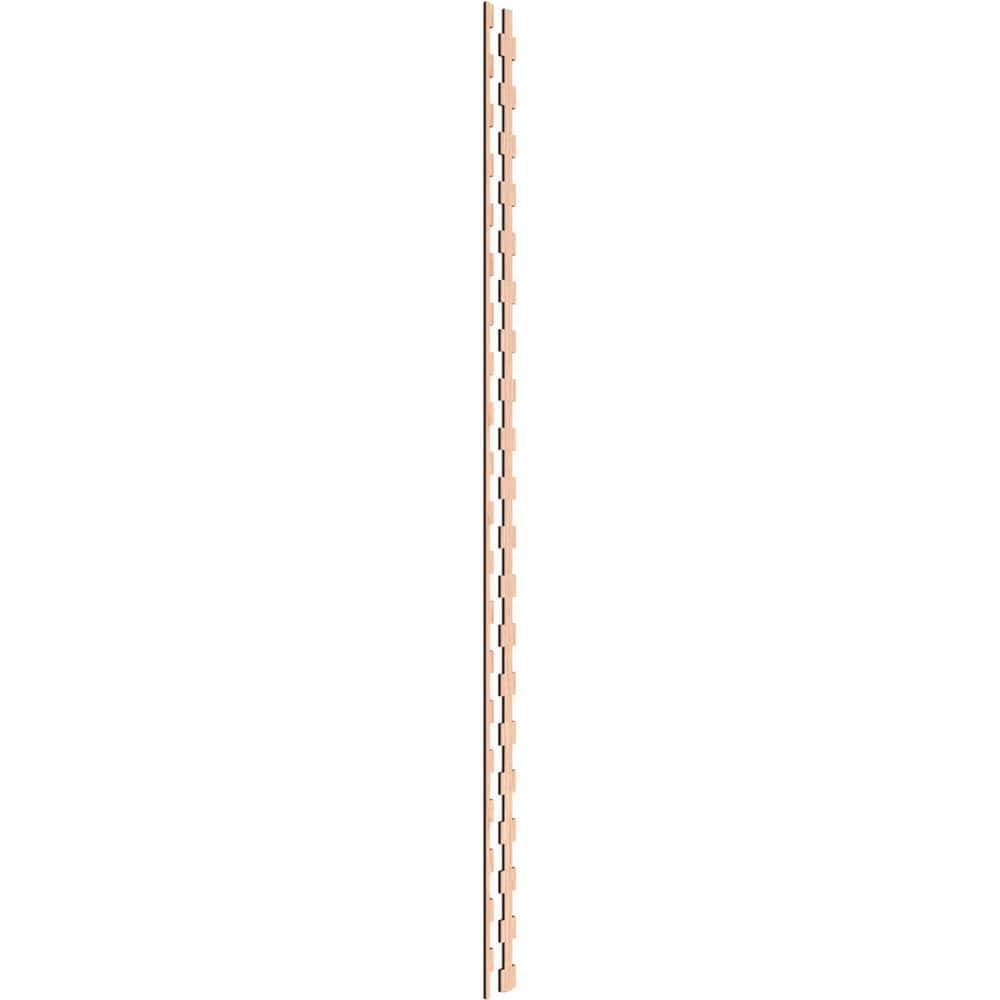 Midland 94 in. H x 0.375 in. W Slatwall Panels in Hickory 30-Pack