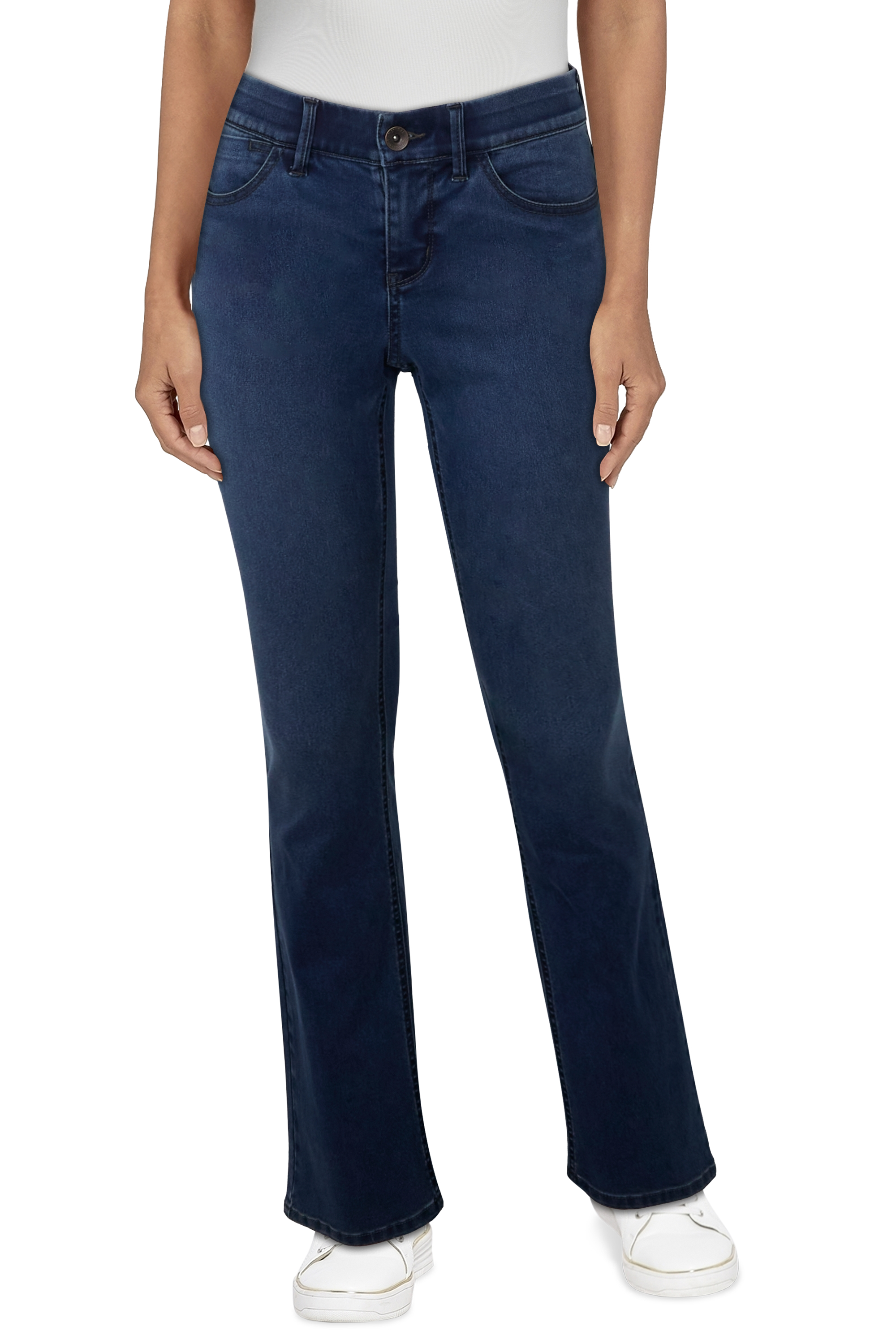 Natural Reflections AB Slimmer Bootcut Jeans for Ladies - Medium Wash - 12