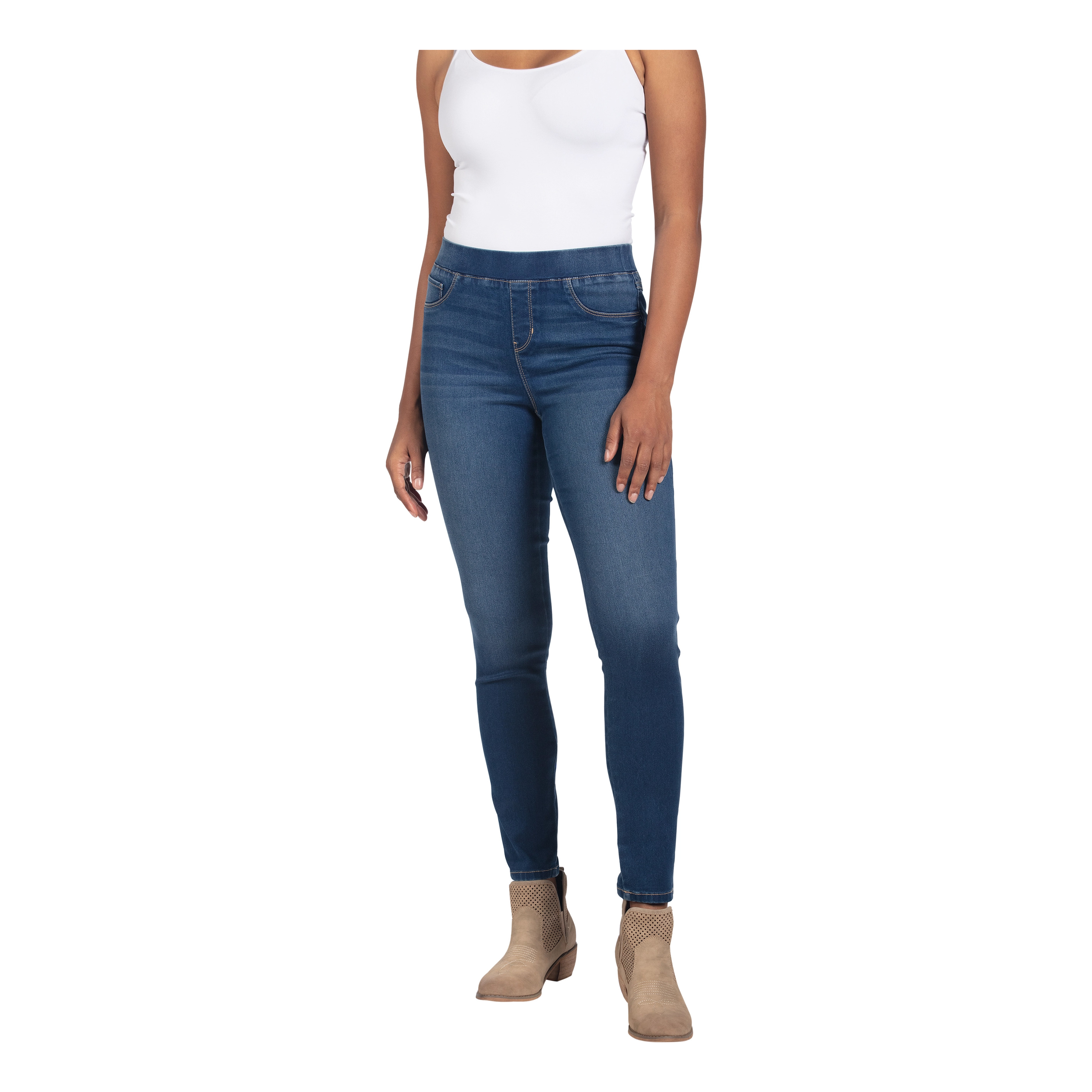 Natural Reflections Lucy Pull-On Denim Jeggings for Ladies - Medium - S