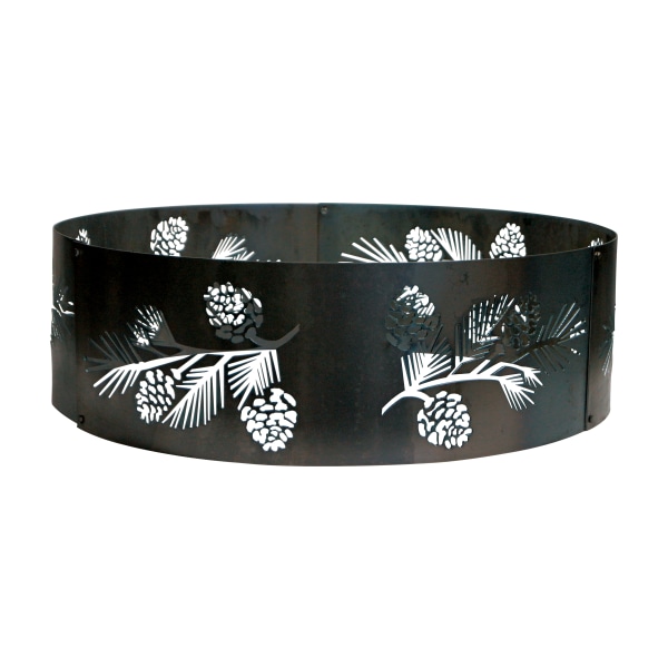 P&D Metal Works Pine Bough Campfire Ring - 30" dia. x 12H"