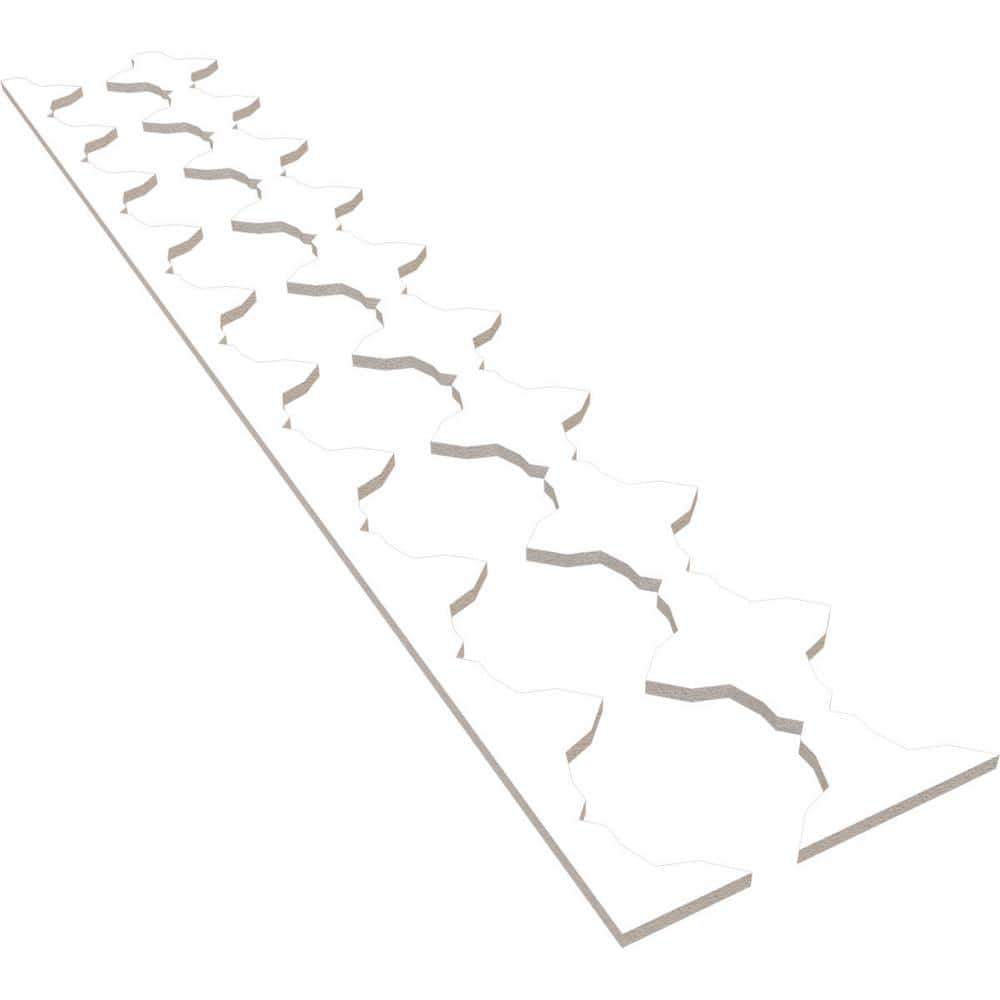 Pandora 47 in. H x 0.375 in. W Slatwall Panels in PVC 17-Pack