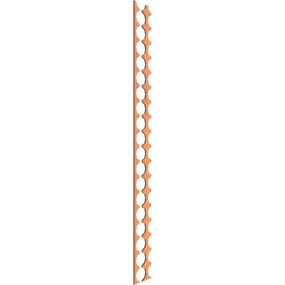 Pandora 94 in. H x 0.375 in. W Slatwall Panels in Cherry 17-Pack