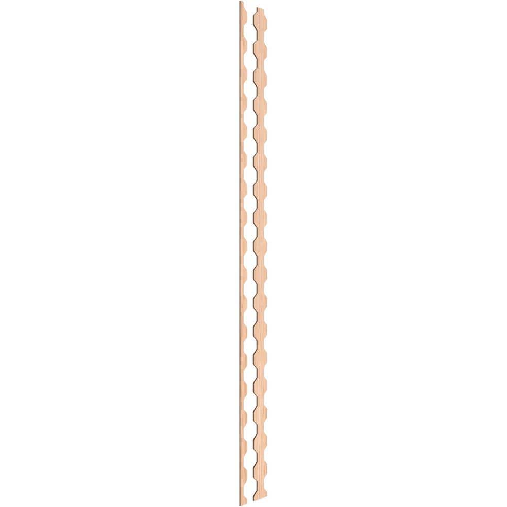 Pontiac 94 in. H x 0.25 in. W Slatwall Panels in Hickory 17-Pack