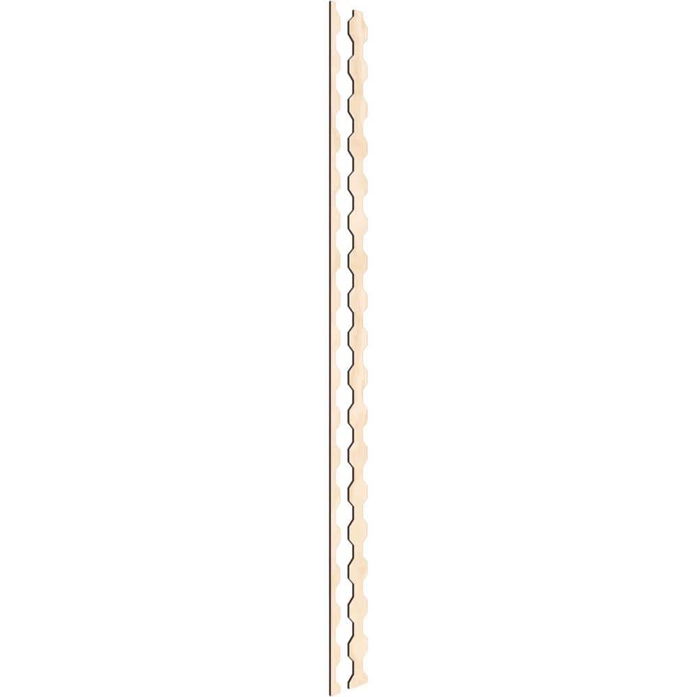 Pontiac 94 in. H x 0.375 in. W Slatwall Panels in Birch 17-Pack
