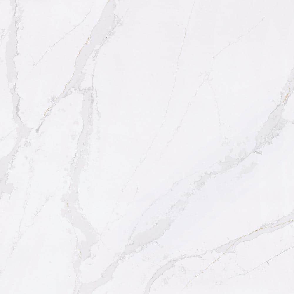 Quartz Countertop Sample in Calacatta Gold