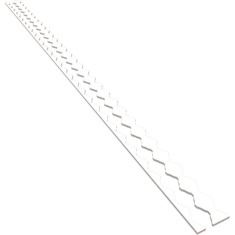 Sheyenne 94 in. H x 0.375 in. W Slatwall Panels in PVC 28-Pack