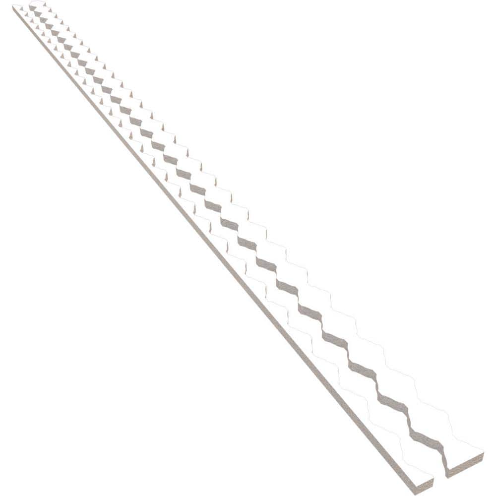 Sheyenne 94 in. H x 0.75 in. W Slatwall Panels in PVC 28-Pack
