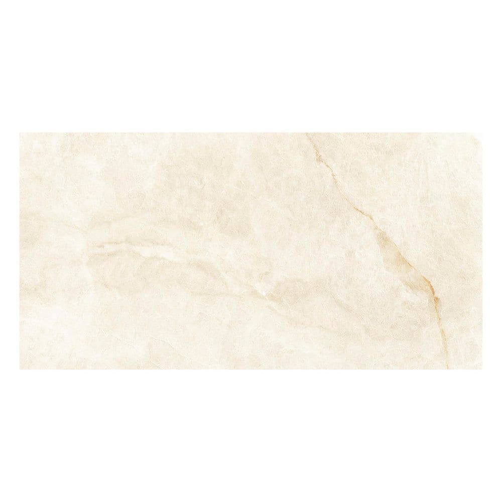 Spanish Solario 12 in. x 24 in. x 9mm Matte Onyx Look Porcelain Floor and Wall Tile-Gold (5PCS, 10.76 sq. ft. /Case)