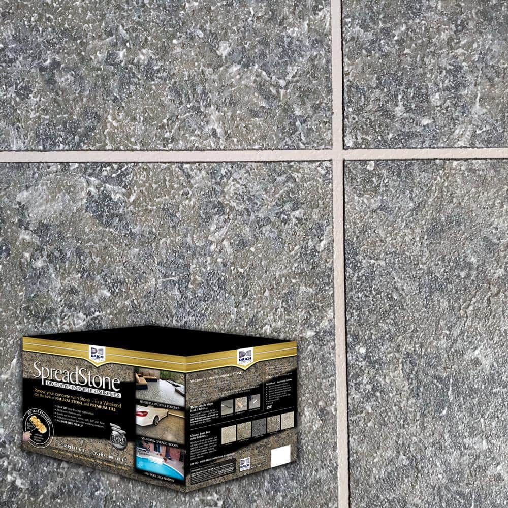 SpreadStone 10 Gal. LakeRock Satin Interior/Exterior 400 sq.ft. Decorative Concrete Resurfacing Kit