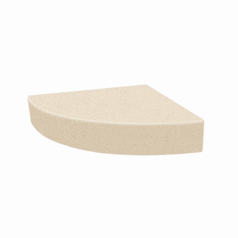 Studio 14 in. x 14 in. Solid Surface Corner Shower Seat