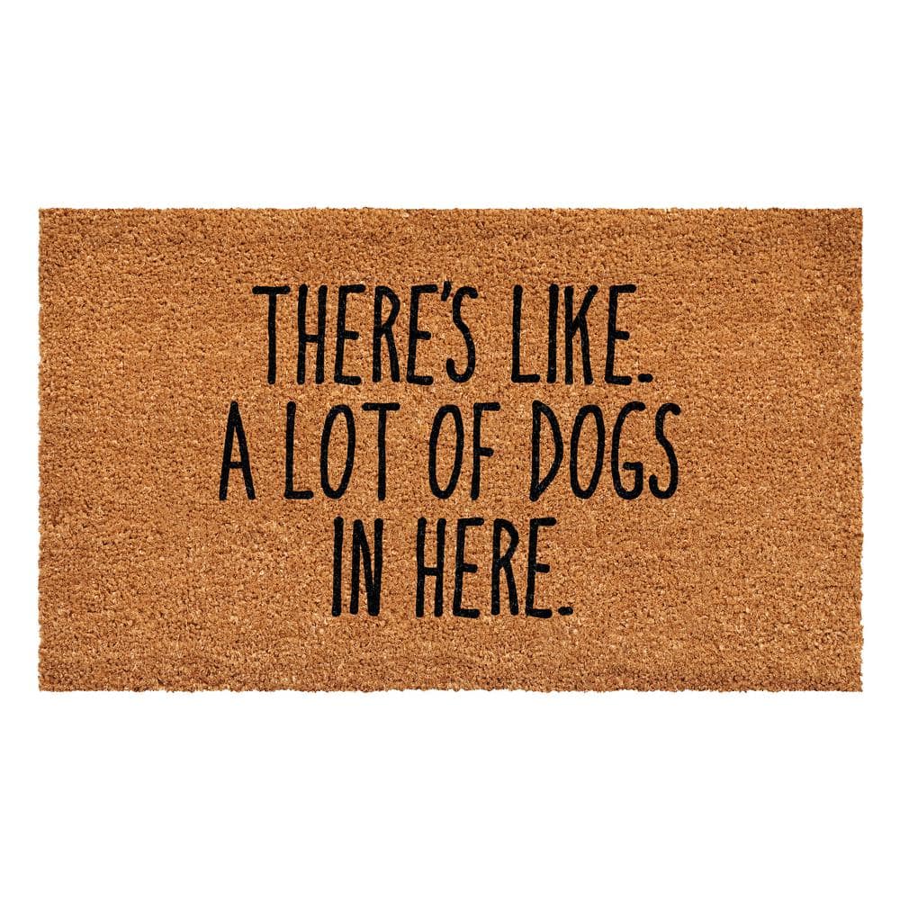There's like a lot of dogs here Doormat 17" x 29"