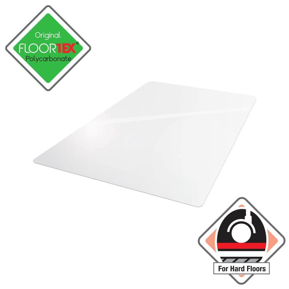 Ultimat Clear 48 in. x 79 in. Polycarbonate Rectangular Indoor Chair Mat for Hard Floor