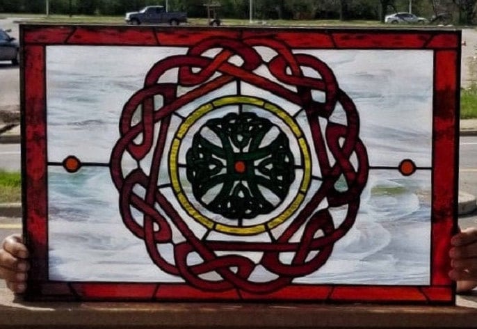 stained Glass Panel - P-261 Celtic