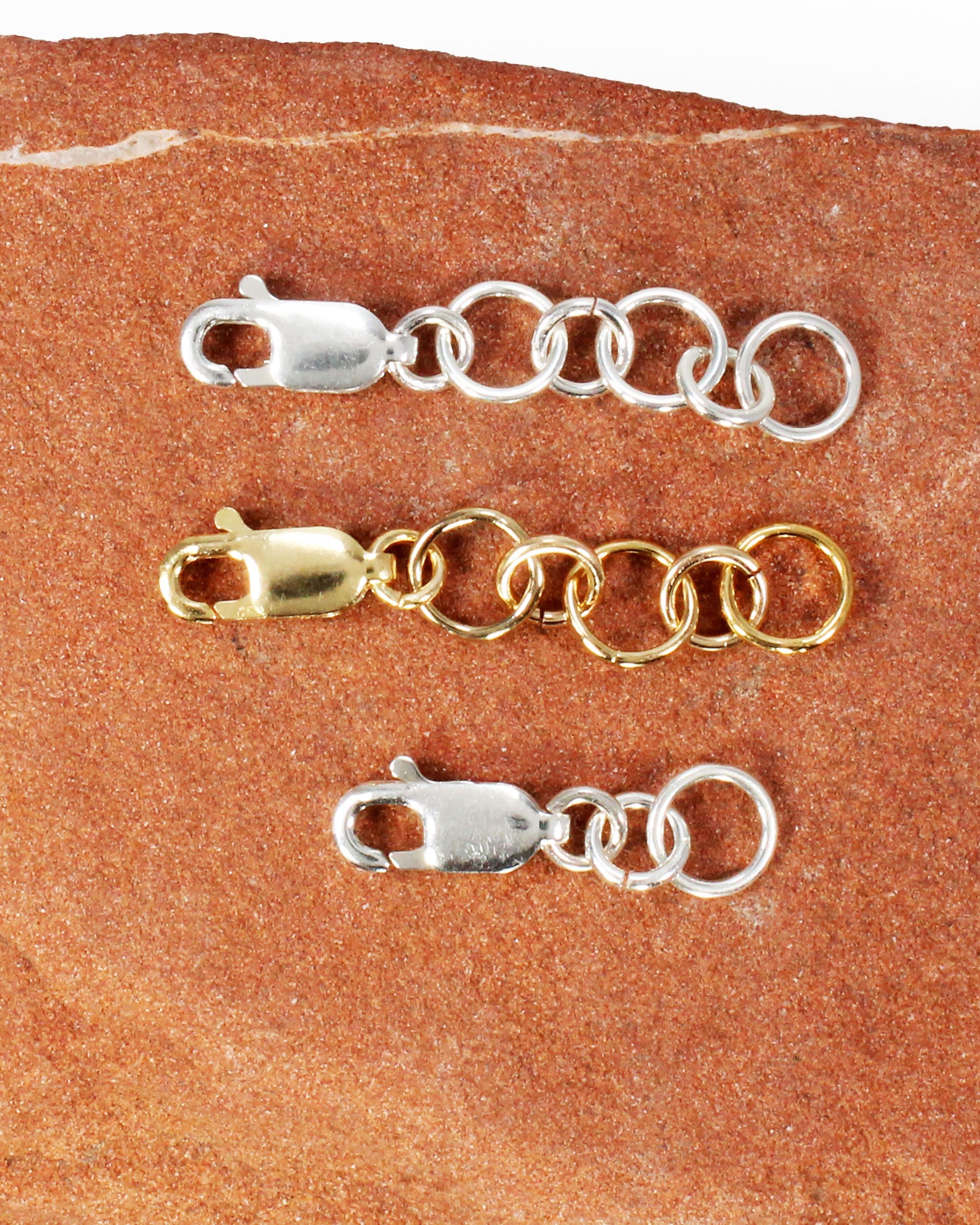 sterling Silver Or 14K Gold Bracelet Extension, Necklace Anklet Chain Extender, 1/2" 1"