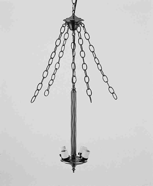 10382 4 Lt Center Rod/4 Chains/4 Wire/Cnpy