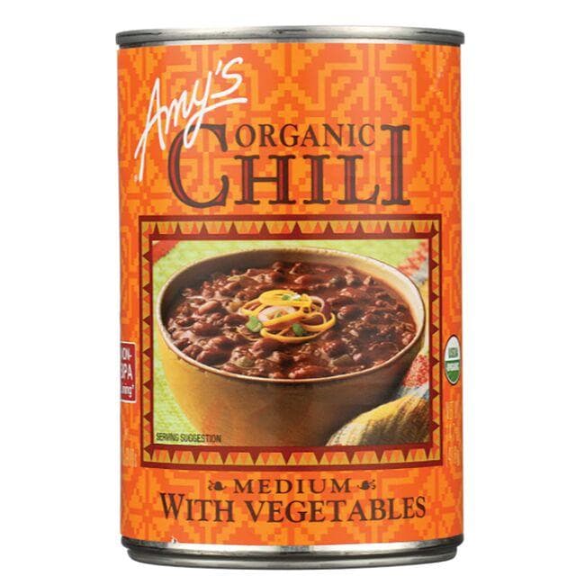 Amy's Kitchen Organic Chili with Vegetables Medium | 14.7 oz Can