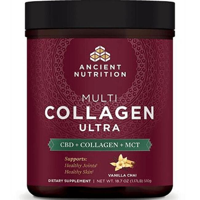 Ancient Nutrition Multi Collagen Ultra - Vanilla Chai Supplement Vitamin | 18.7 oz Powder
