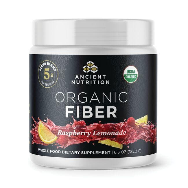 Ancient Nutrition Organic Fiber - Raspberry Lemonade Supplement Vitamin | 6.5 oz Powder | Women's Health